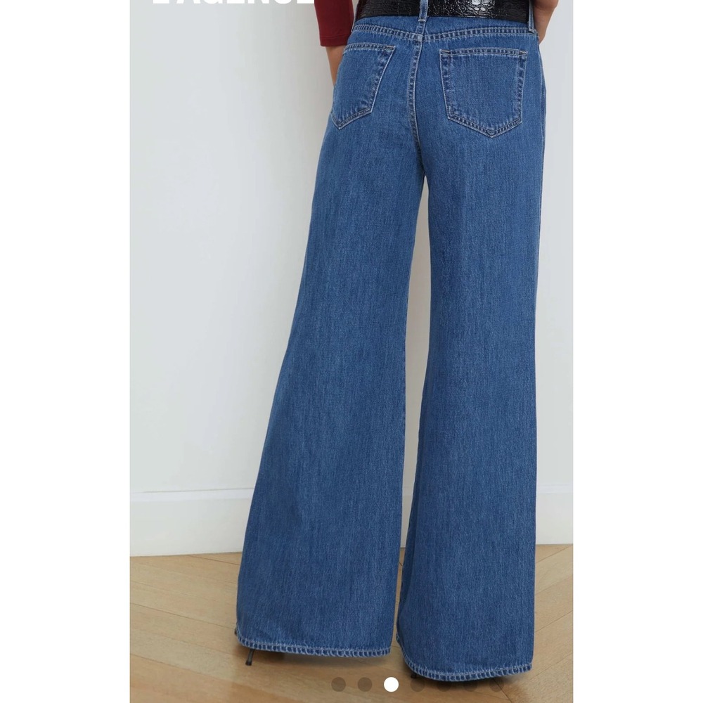 L'AGENCE Beau High‎ Rise Wide Leg Jeans Size 26 - Picture 3 of 14